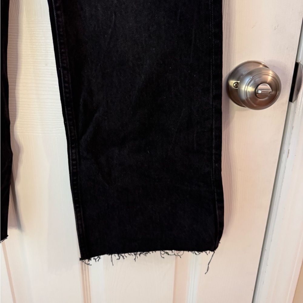 Zara Women’s Wide Leg Black Jeans - Picture 4 of 7
